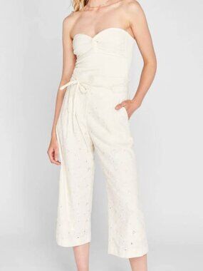 Club Monaco Anreannah Eyelet Wide Leg Pant